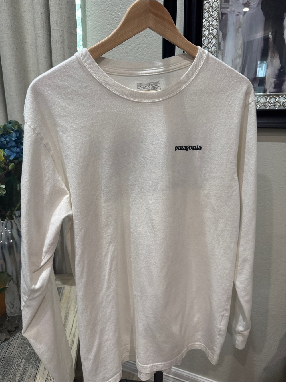 Patagonia Off-White Long-Sleeve Crew Tee